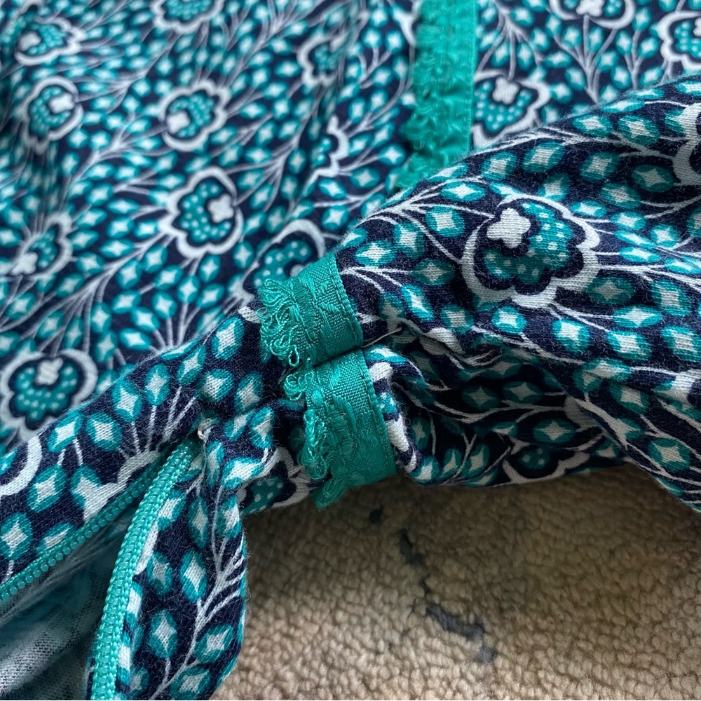 Boden Heidi Jersey Dress Green Floral 12 Boho Casual Midi Balloon Sleeve Lace - Picture 11 of 16